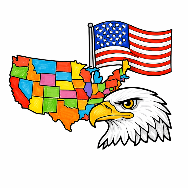 USA coloring pages
