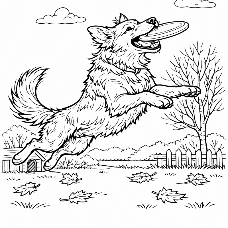 Free printable coloring page: A Dog And Cat Sitting Together As Friends, for ages 7-12