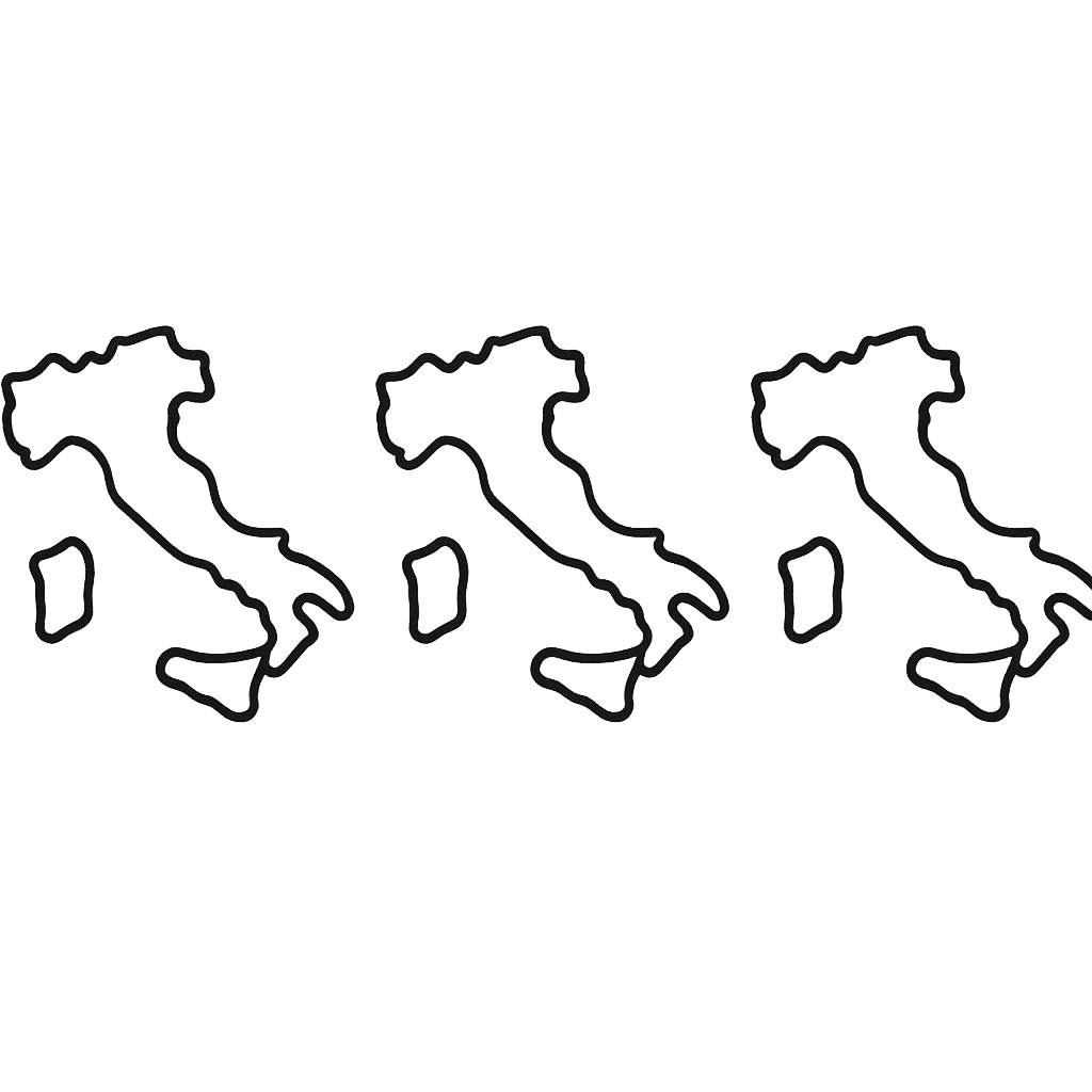 Italy Coloring Page — Object Only: Two Or Three Italys Side By…