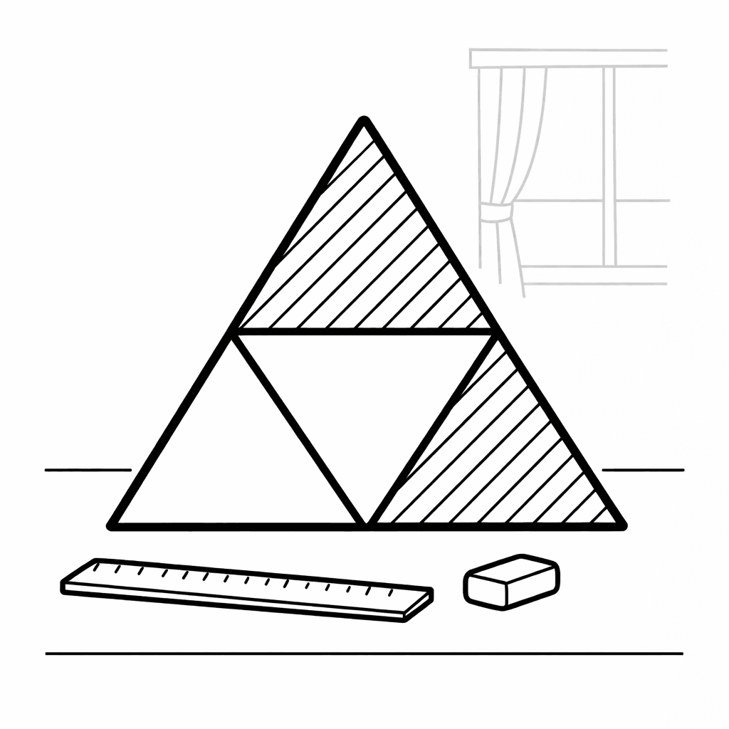 Fractions Coloring Page — Circle Divided Into Parts