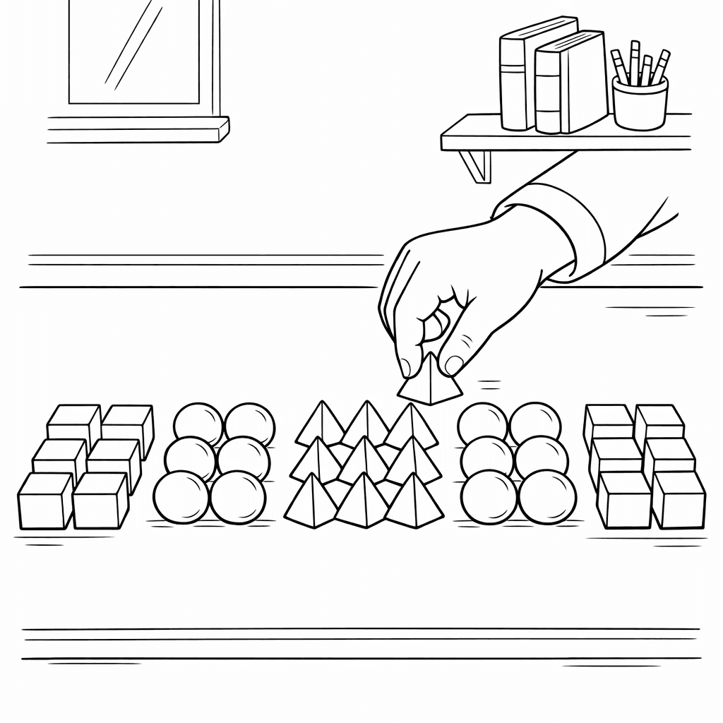 Free printable coloring page: Unicorn With Number Sections, for ages 7-12