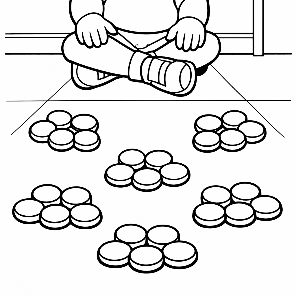 Free printable coloring page: Dragon With Number Sections, for ages 3-6