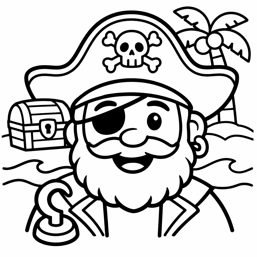 Captain Coloring Page — Captain And Sword