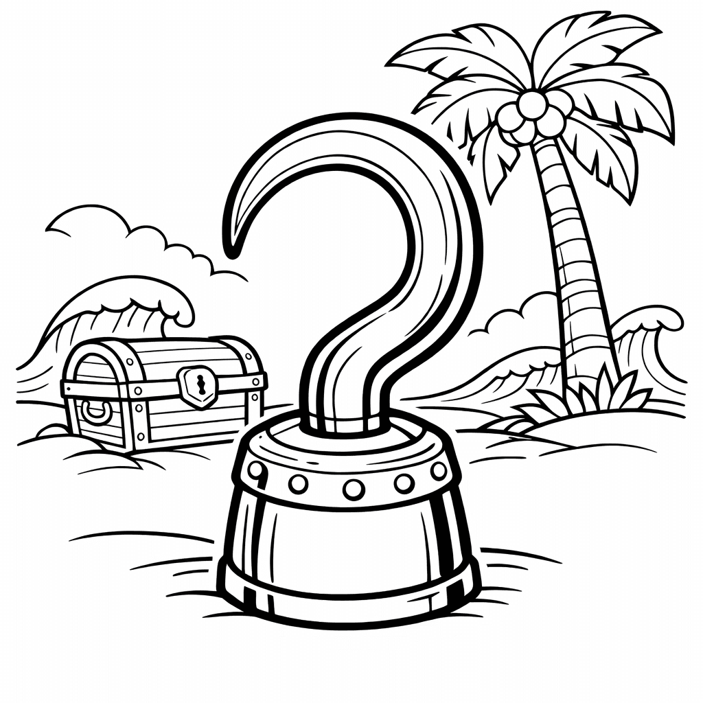 Hook Coloring Page — Hook And Sword