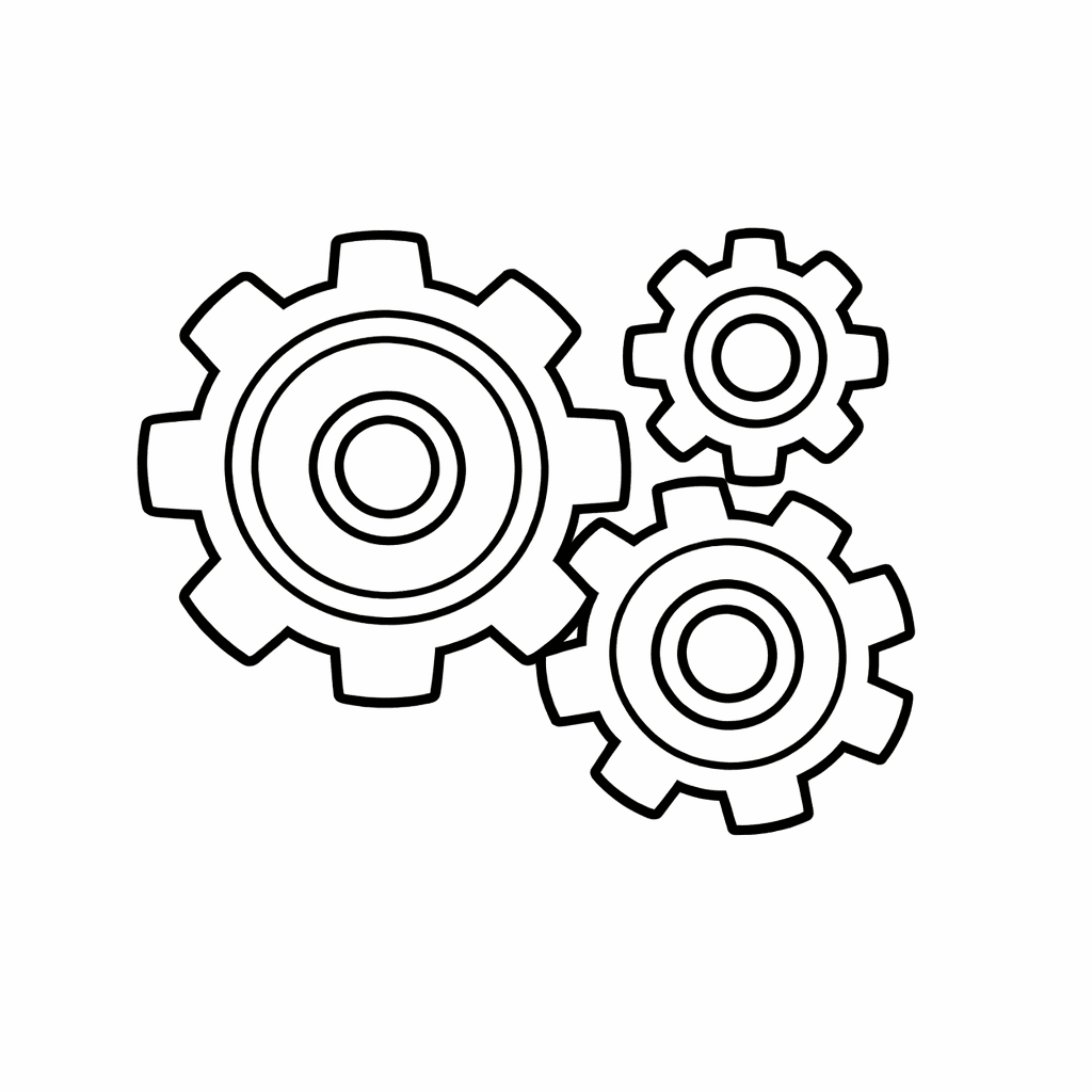 Free printable coloring page: Robot And Rabbit Friends Building A Rollercoaster Of…, for ages 3-6