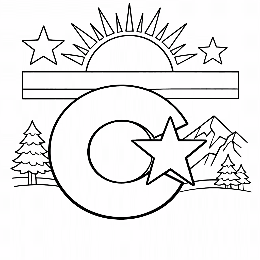 Free printable coloring page: Child Hiking In The Rocky Mountains, Enjoying Nature's…, for ages 7-12