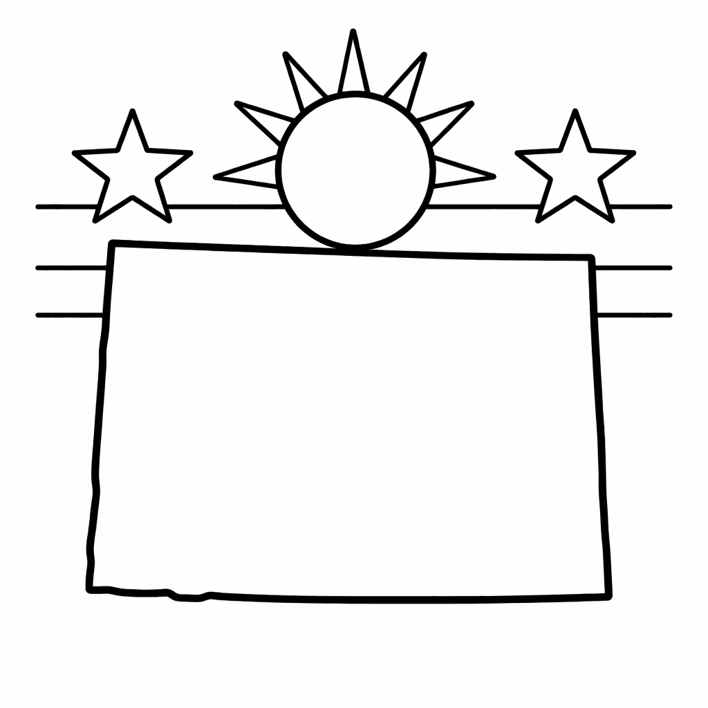 Free printable coloring page: Family Picnic Near A Lake With Snow-capped Mountains…, for ages 3-6