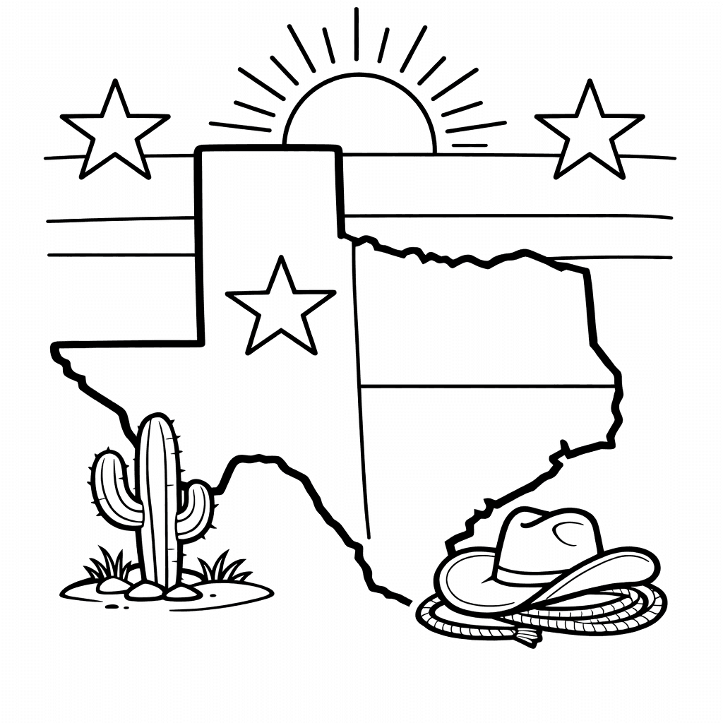 Free printable coloring page: A Family Picnic With Bluebonnets And A Big…, for ages 7-12