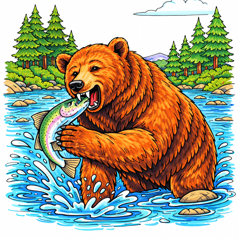 Bear coloring pages