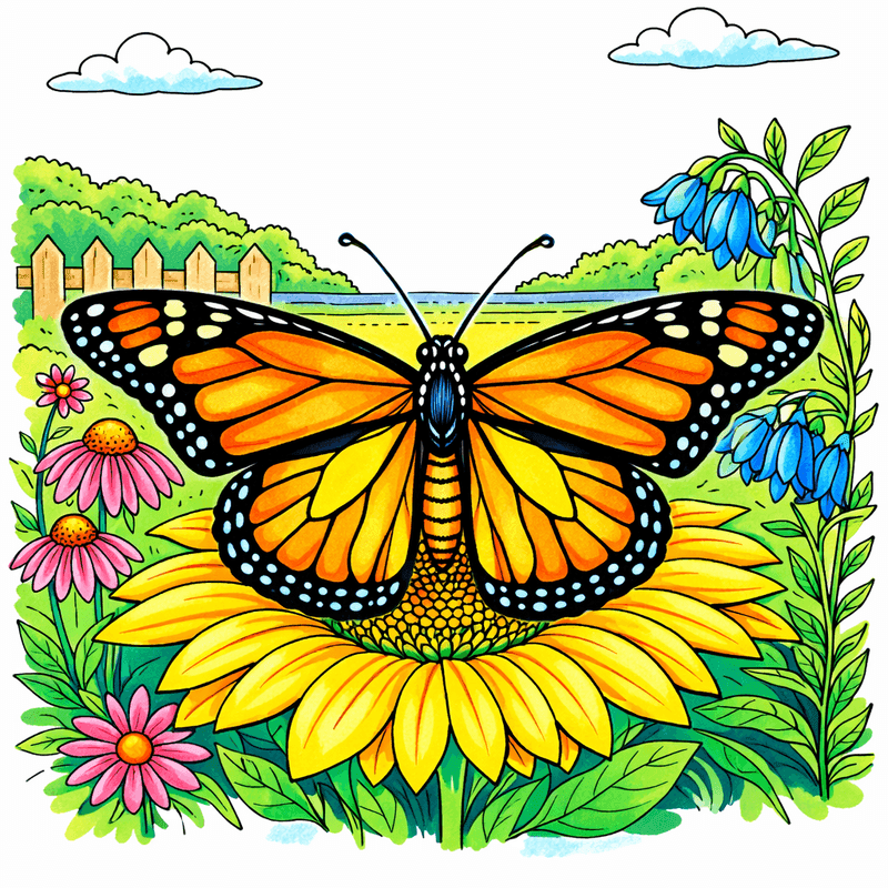 Butterfly coloring pages