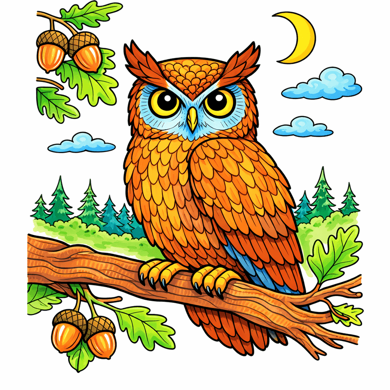 Owl coloring pages