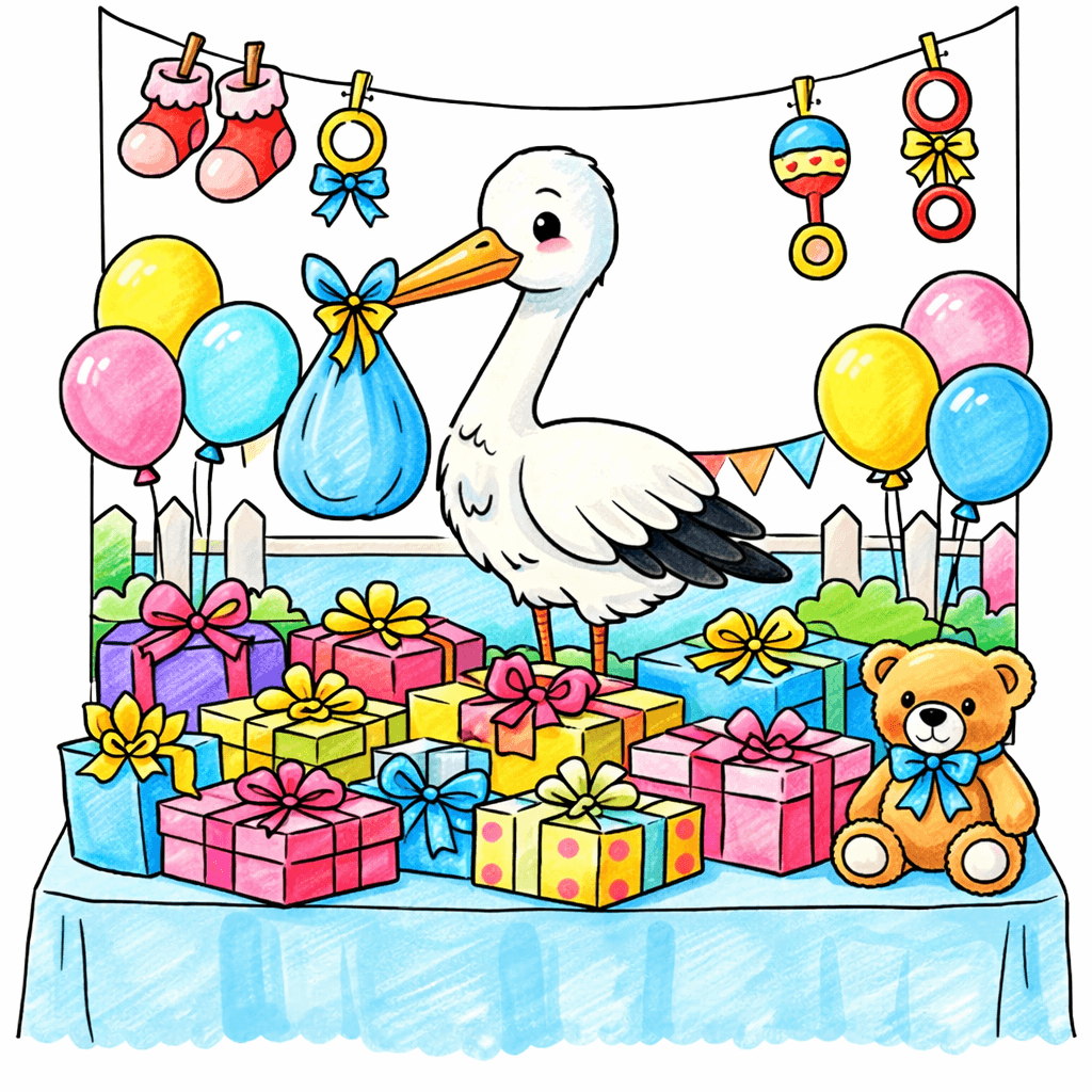 Baby Shower coloring pages