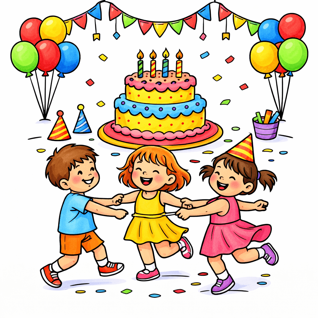 Party coloring pages