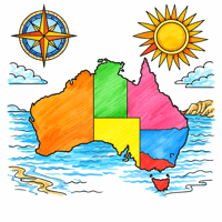 Australia coloring pages