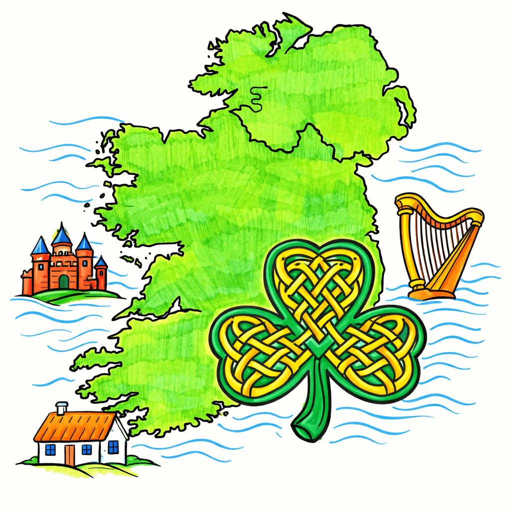 Ireland coloring pages