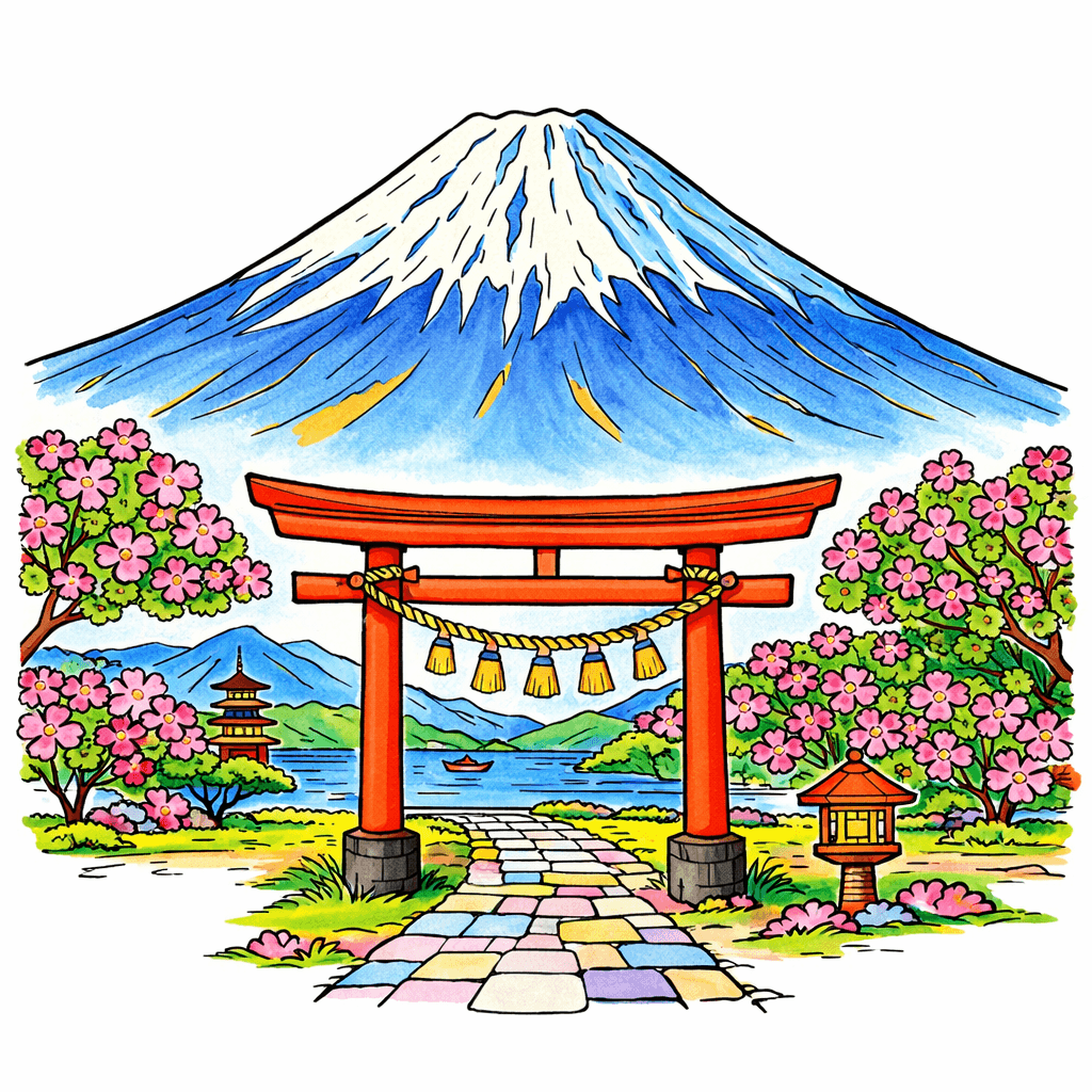 Japan coloring pages