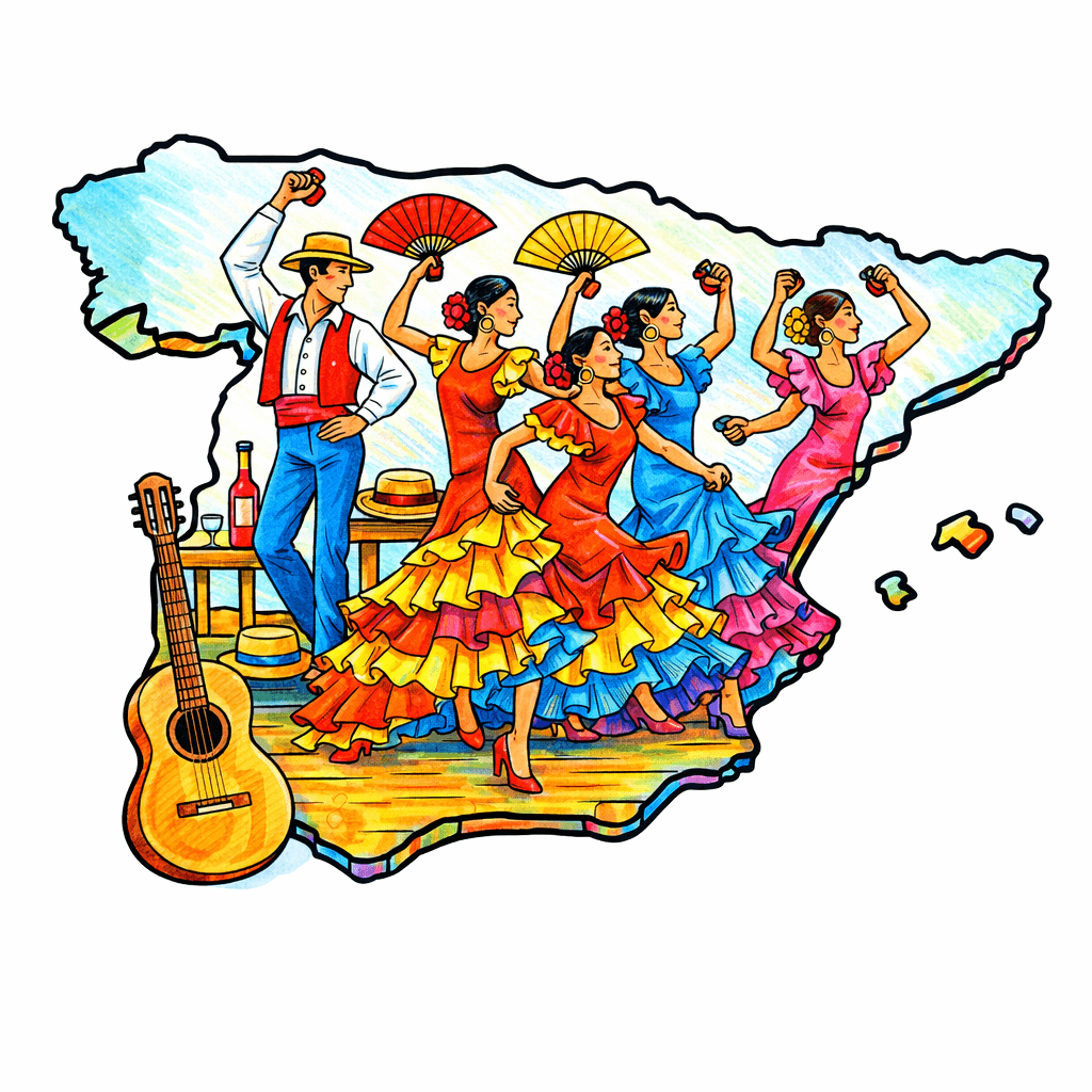 Spain coloring pages