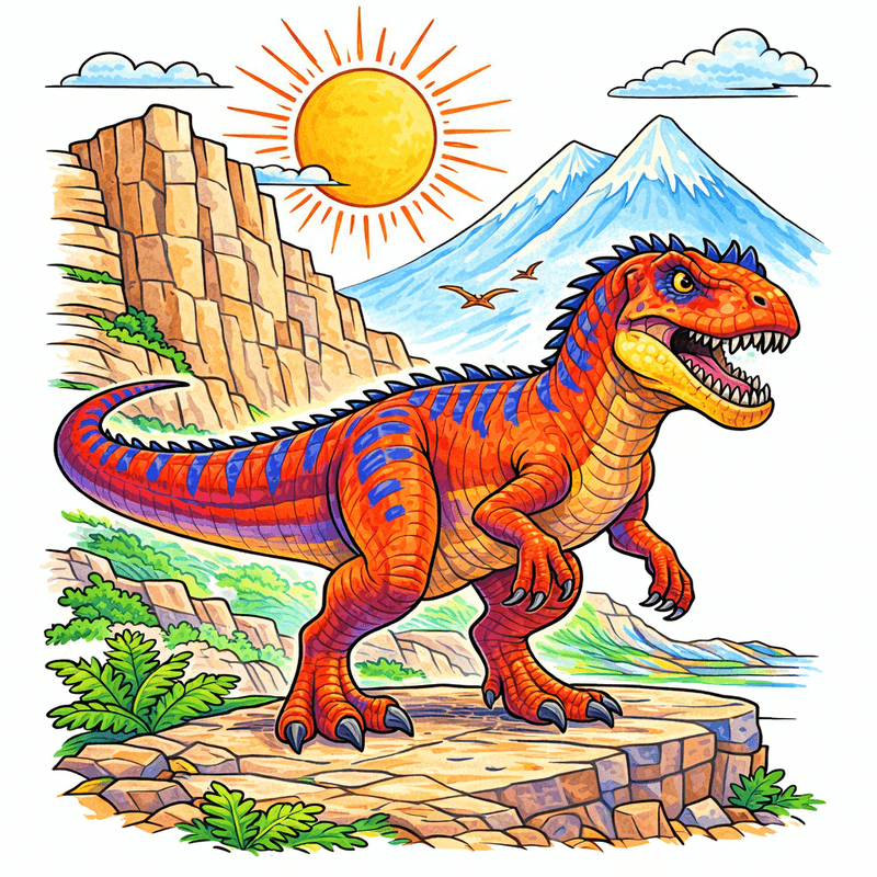 Allosaurus coloring pages