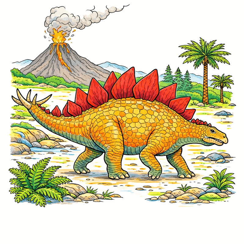 Stegosaurus coloring pages
