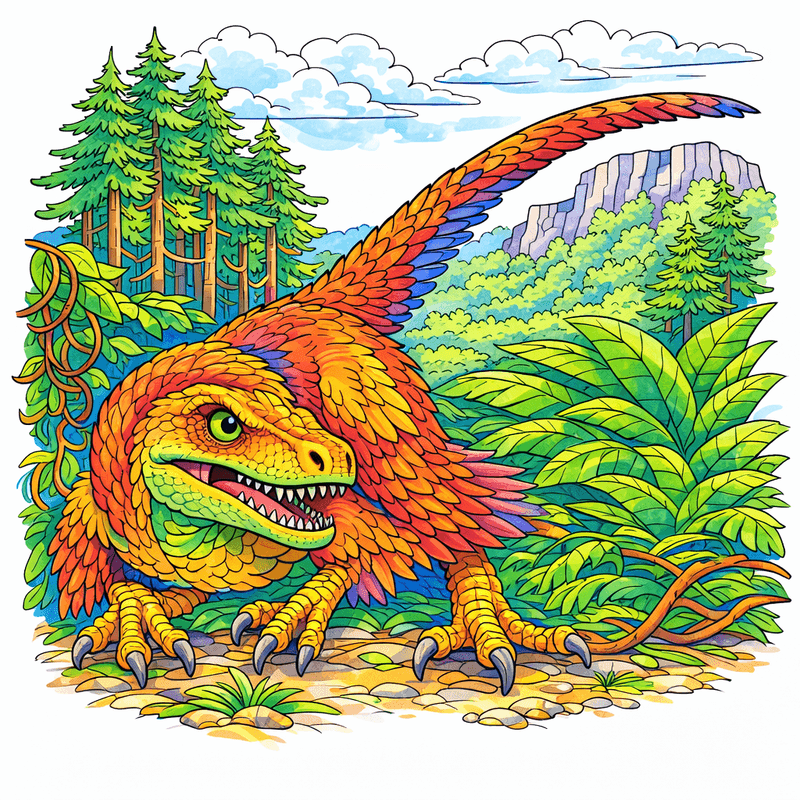 Velociraptor coloring pages