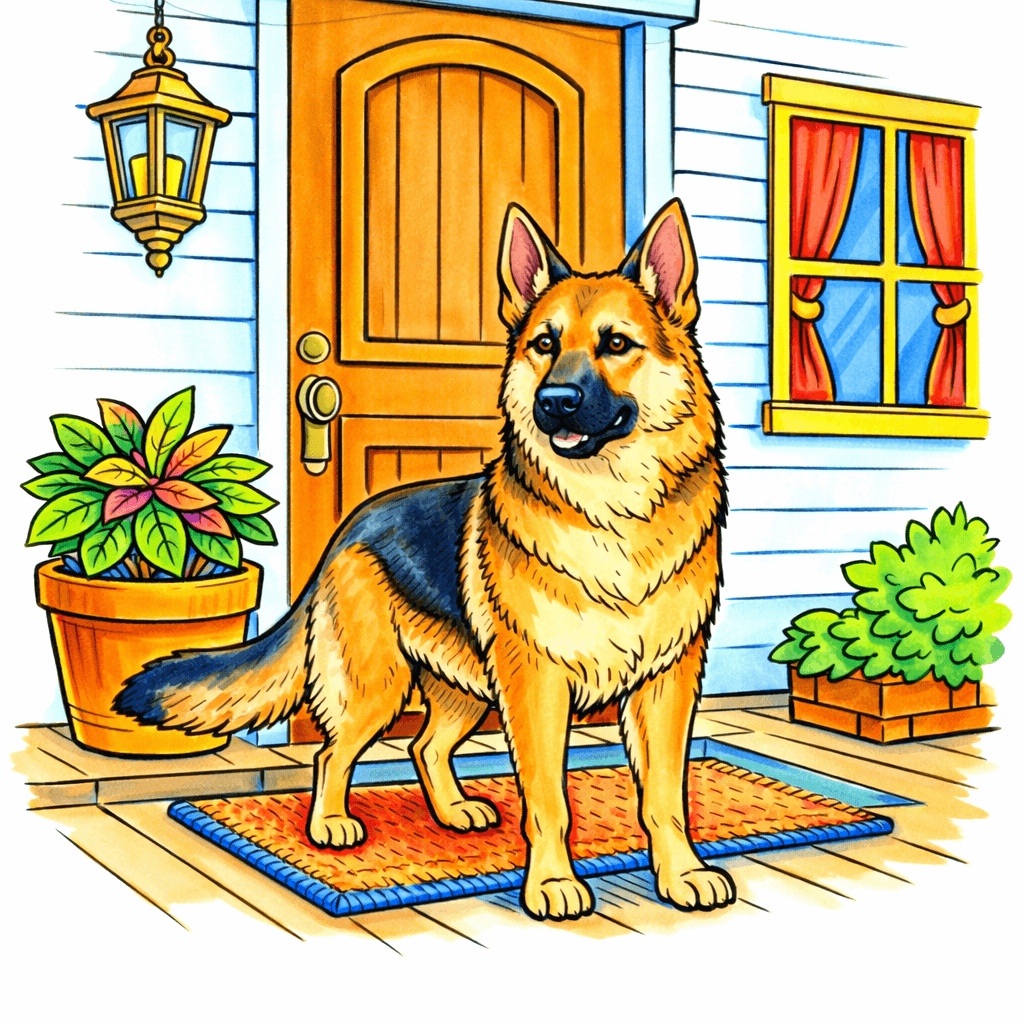 German Shepherd coloring pages