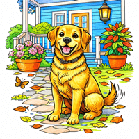 Labrador coloring pages