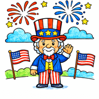 Uncle Sam coloring pages