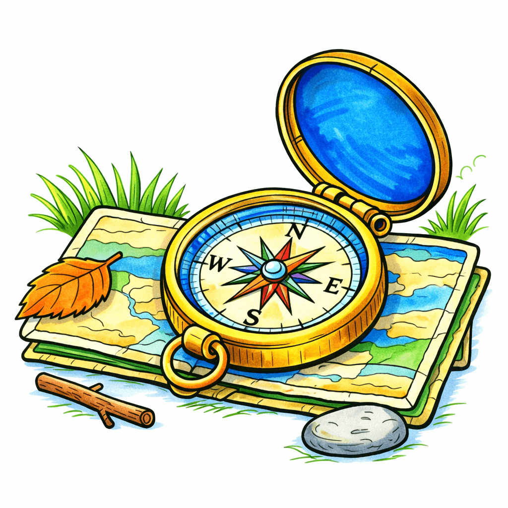 Compass coloring pages