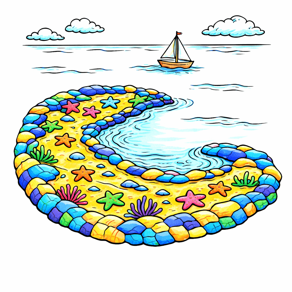 Island coloring pages