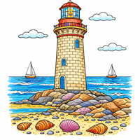 Lighthouse coloring pages