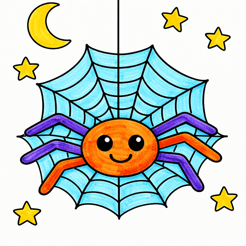 Spider coloring pages