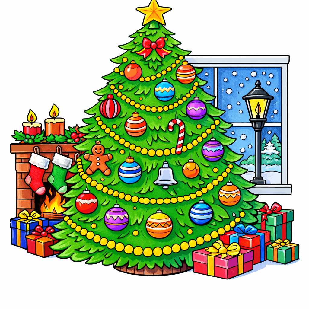 Christmas coloring pages