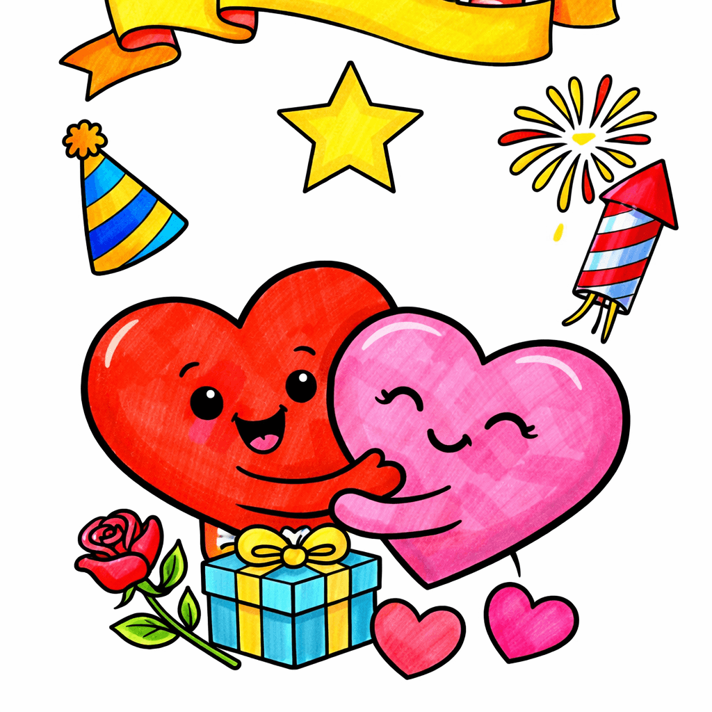 Valentine's Day coloring pages