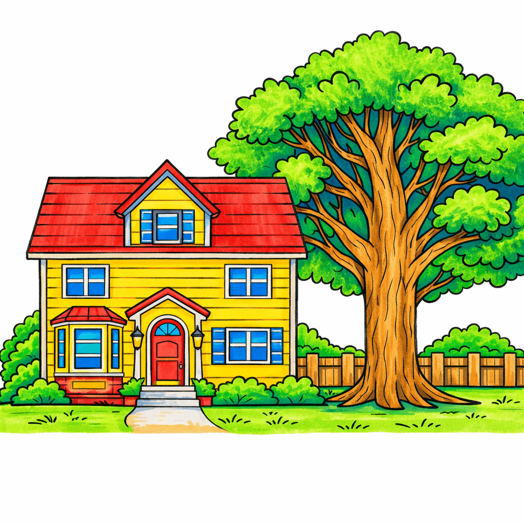 House coloring pages