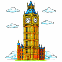 Big Ben coloring pages