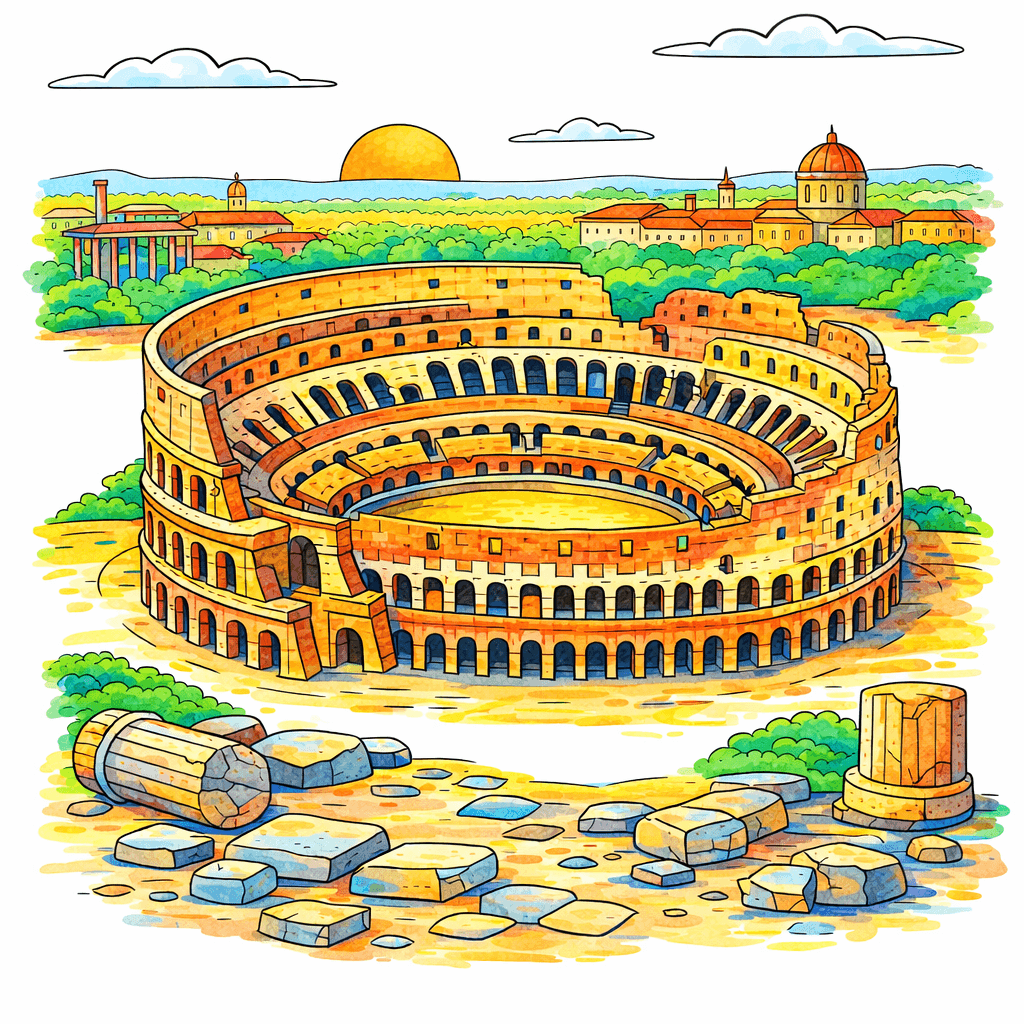 Colosseum coloring pages