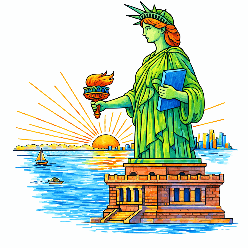 Statue Of Liberty coloring pages