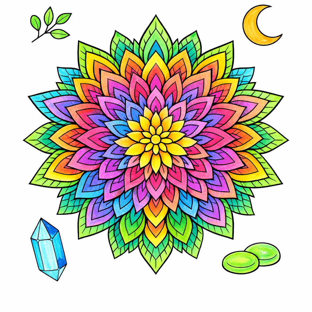Flower Mandala coloring pages