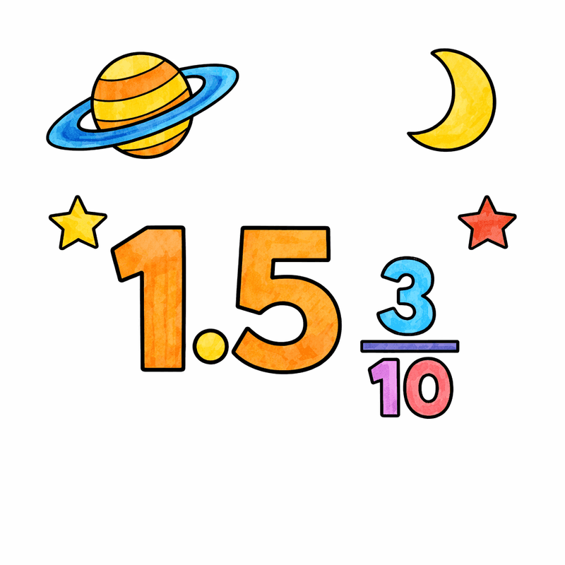 Decimals coloring pages