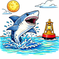 Shark coloring pages