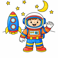 Astronaut coloring pages
