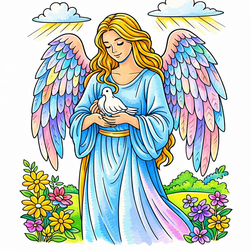 Angel coloring pages