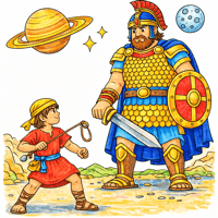 David And Goliath coloring pages