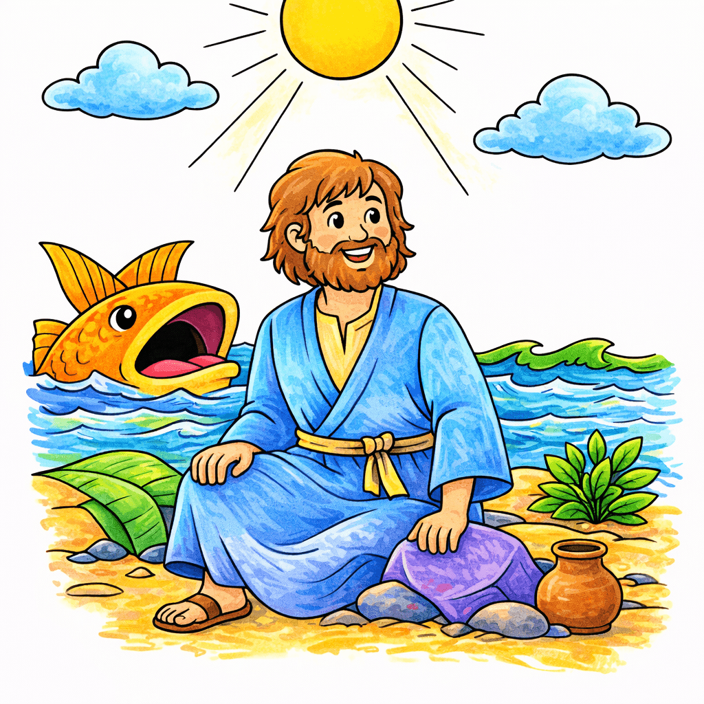 Jonah And The Whale coloring pages