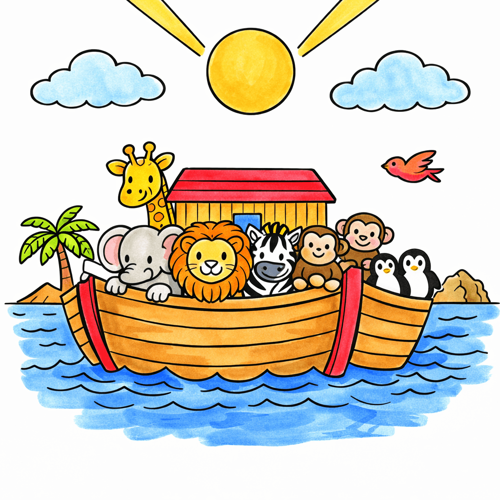 Noah's Ark coloring pages