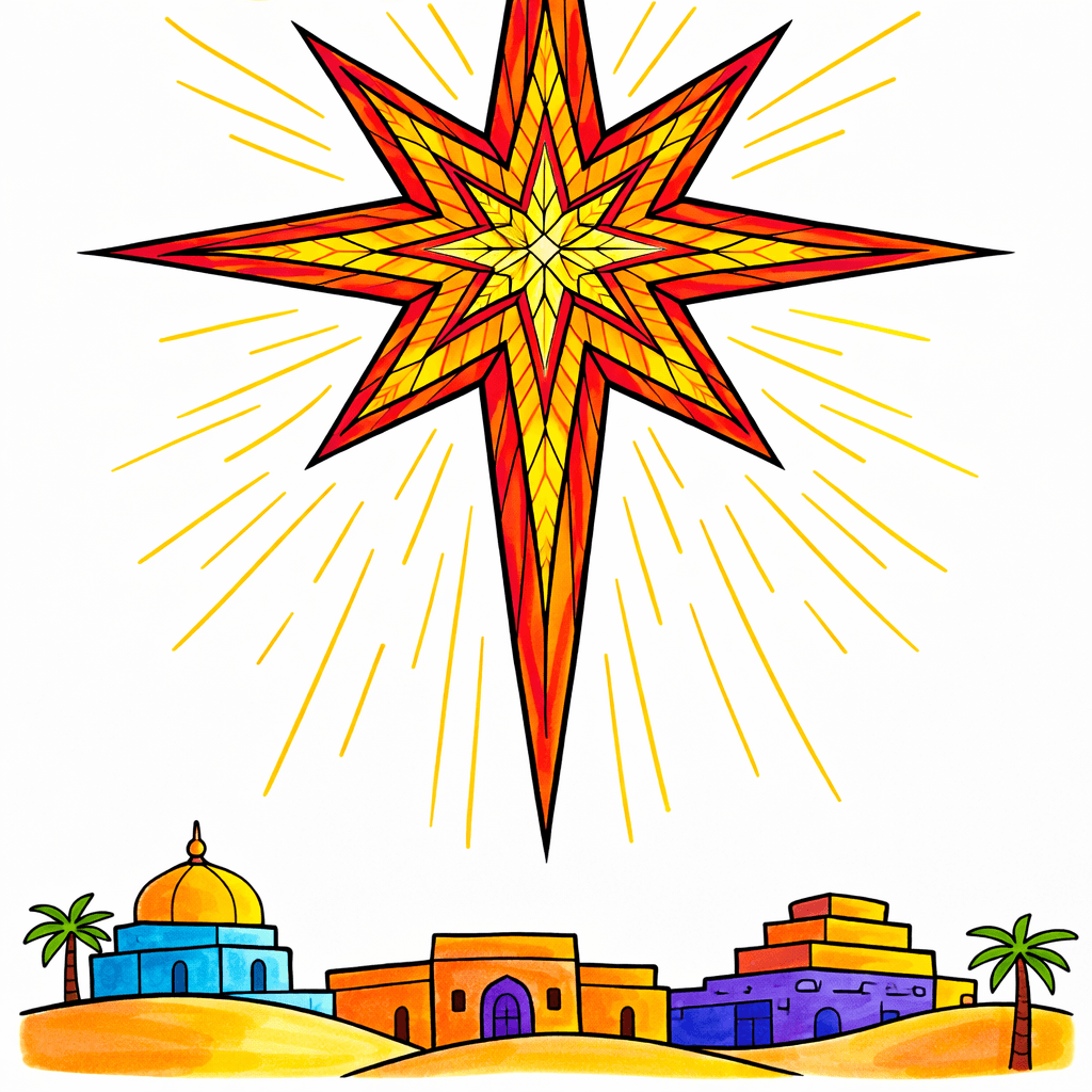 Star Of Bethlehem coloring pages