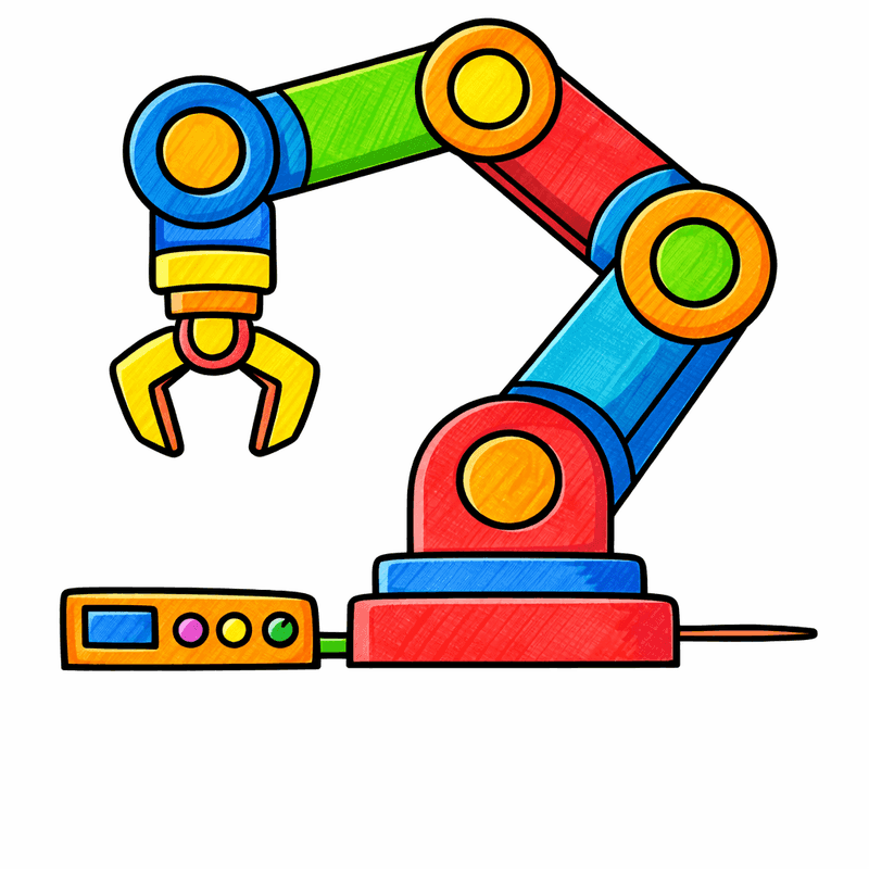 Robot Arm coloring pages