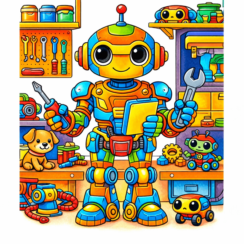 Robot Helper coloring pages