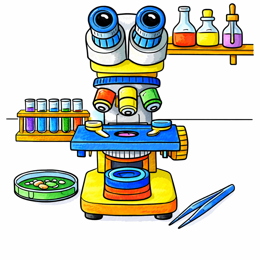 Microscope coloring pages