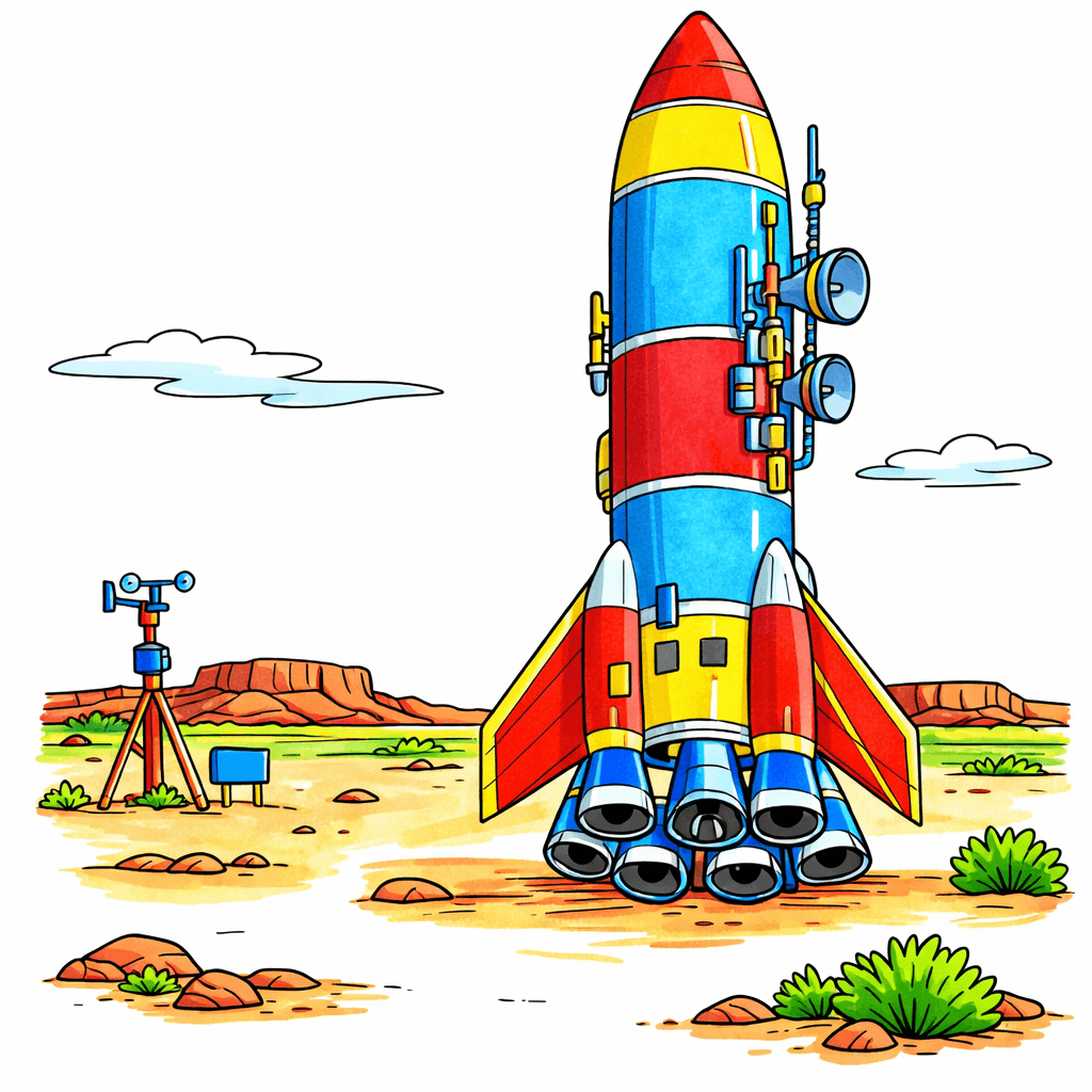 Rocket coloring pages